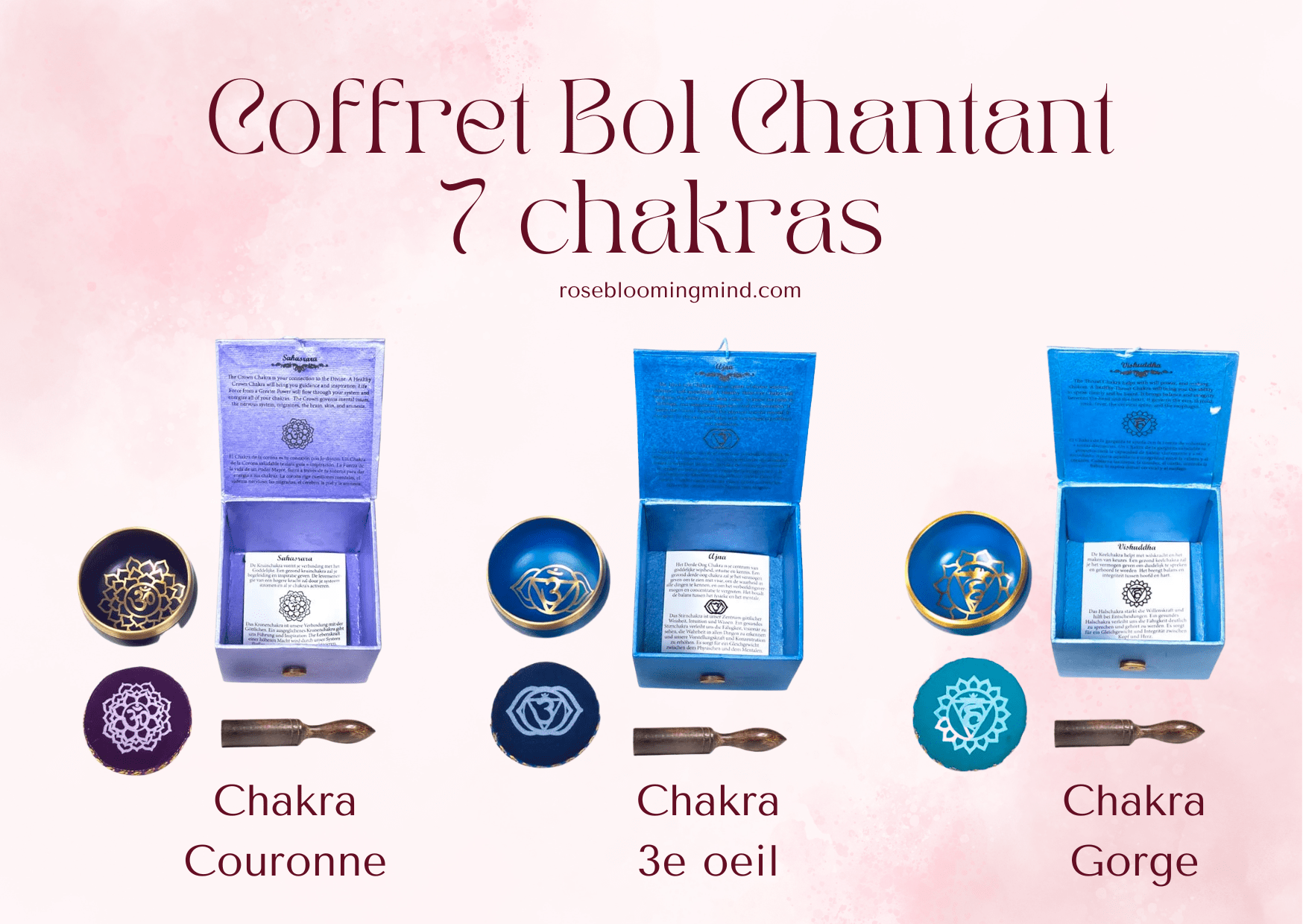 Coffret Bol Chantant 7 Chakras