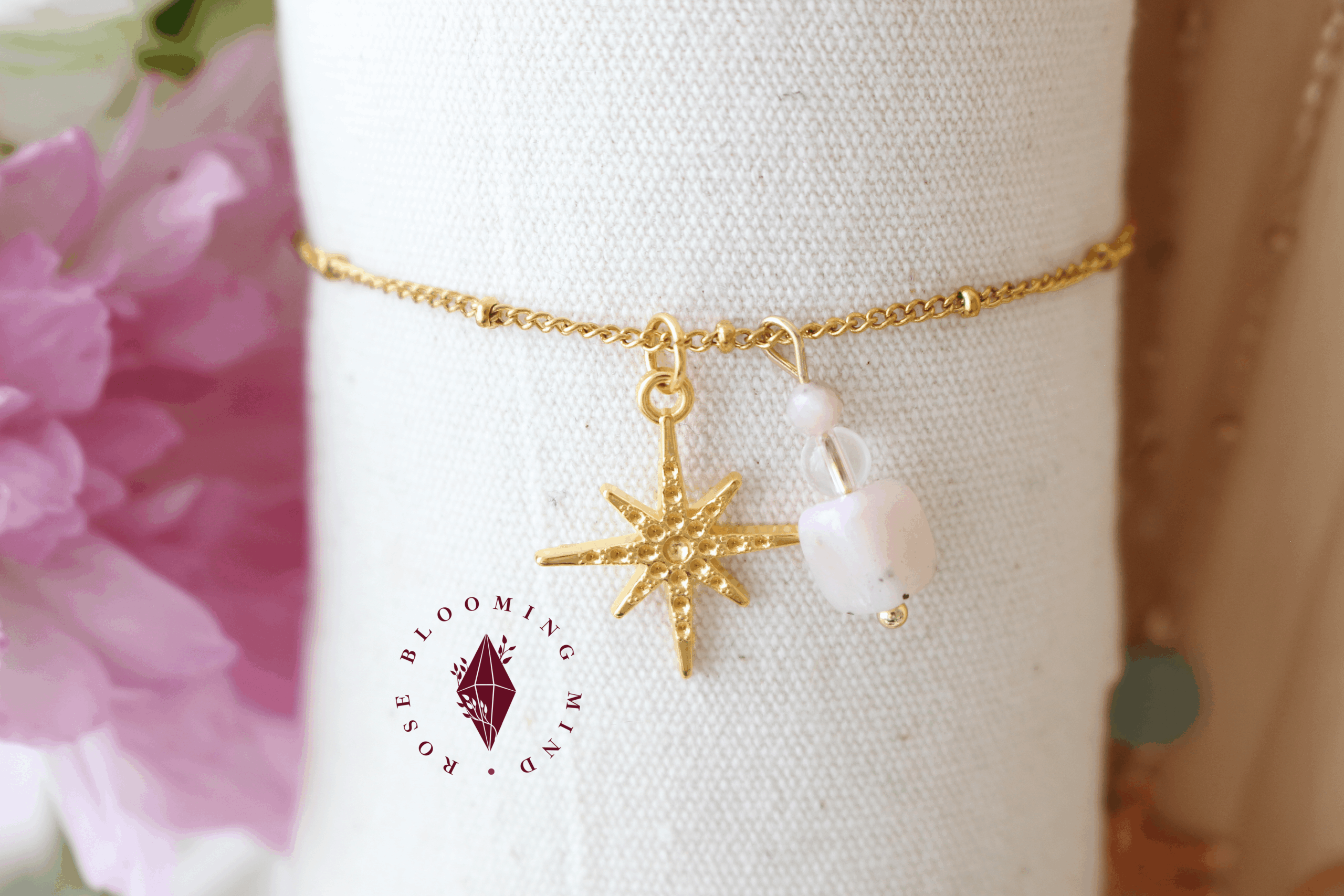 Bracelet Stella Opale rose